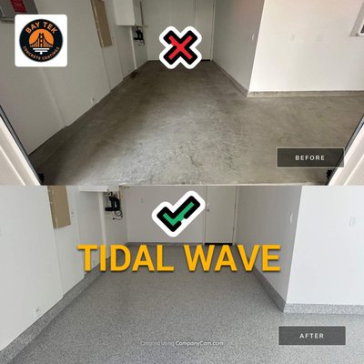 Garage Floor Coating Using Tidal Wave - Upgrade Beyond the Standard Epoxy Garage Floor with Advanced Polyurea Coatings in Bay Area!
While the term ‘epoxy garage floor’ is commonly searched by homeowners, Bay Tek Coatings specializes in a superior alternative that exceeds the typical benefits of an epoxy finish garage floor. Our advanced polyurea coatings offer unparalleled durability and performance, making them the smarter choice for your garage. Garage Floor Coating Using Tidal Wave - Upgrade Beyond the Standard Epoxy Garage Floor with Advanced Polyurea Coatings in Bay Area!
While the term ‘epoxy garage floor’ is commonly searched by homeowners, Bay Tek Coatings specializes in a superior alternative that exceeds the typical benefits of an epoxy finish garage floor. Our advanced polyurea coatings offer unparalleled durability and performance, making them the smarter choice for your garage.