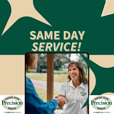 Same Day Service! - Same Day Service means your worries have solutions and our team at Precision Garage Door Service of Columbia, SC is here to solve them! We are here to jump in and answer any questions, concerns or emergencies! Learn more here: https://www.garagedoorscolumbiasc.com. Same Day Service! - Same Day Service means your worries have solutions and our team at Precision Garage Door Service of Columbia, SC is here to solve them! We are here to jump in and answer any questions, concerns or emergencies! Learn more here: https://www.garagedoorscolumbiasc.com.
