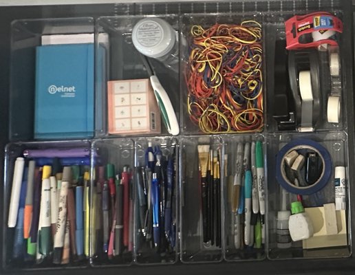 Junk drawer no more - With some strategically placed drawer organizers, you can find everything you need at a glace! Junk drawer no more - With some strategically placed drawer organizers, you can find everything you need at a glace!