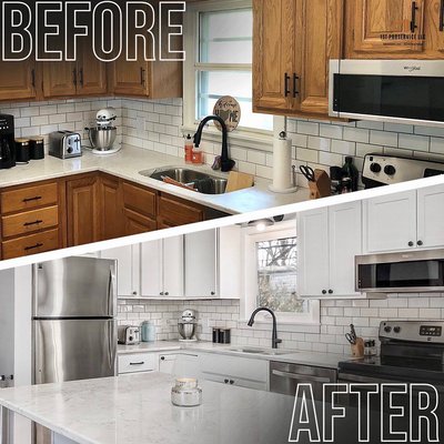 Kitchen remodeling - Dreaming of a kitchen that's both functional and stylish?
With our help, you can create the kitchen of your dreams!
We've got everything you need to make your kitchen the heart of your home.
So why wait? Contact us today and let's get started on creating the kitchen you've always wanted! Kitchen remodeling - Dreaming of a kitchen that's both functional and stylish?
With our help, you can create the kitchen of your dreams!
We've got everything you need to make your kitchen the heart of your home.
So why wait? Contact us today and let's get started on creating the kitchen you've always wanted!