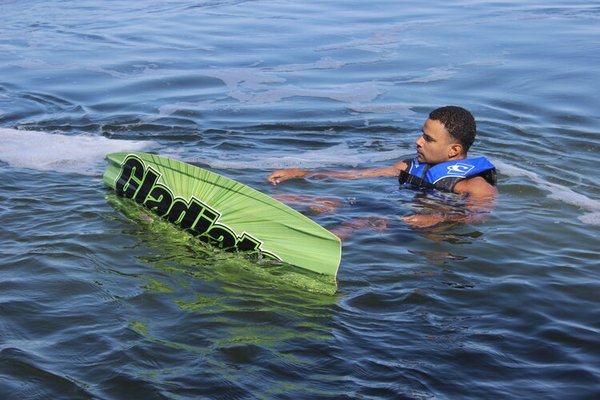 Wake-Boarding - Looking for an exciting water sport adventure? Wakeboarding is the perfect choice for you! Similar to snowboarding, you'll ride the waves with a board strapped to your feet, reaching speeds of up to 20mph. Our experienced instructors cater to all ages and skill levels, so no prior experience is required. Just bring your sense of adventure! Note: Minimum age and weight restrictions apply. Wake-Boarding - Looking for an exciting water sport adventure? Wakeboarding is the perfect choice for you! Similar to snowboarding, you'll ride the waves with a board strapped to your feet, reaching speeds of up to 20mph. Our experienced instructors cater to all ages and skill levels, so no prior experience is required. Just bring your sense of adventure! Note: Minimum age and weight restrictions apply.