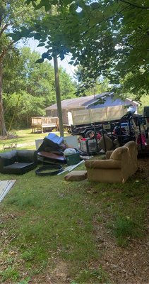 Residential clean out - This was a unique project. A client bought a house and it came with a trailer full of unwanted junk furniture. My team happily remove these items professionally and efficient. Residential clean out - This was a unique project. A client bought a house and it came with a trailer full of unwanted junk furniture. My team happily remove these items professionally and efficient.