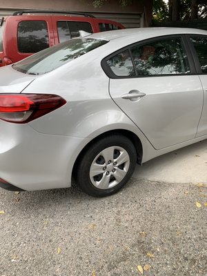 Dent removal - Key scratch on qt panel mobile service
