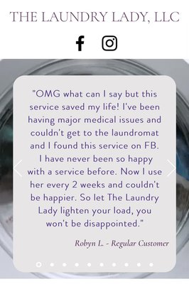Reviews from my website - I have both business and home customers. Here are a few words from them.