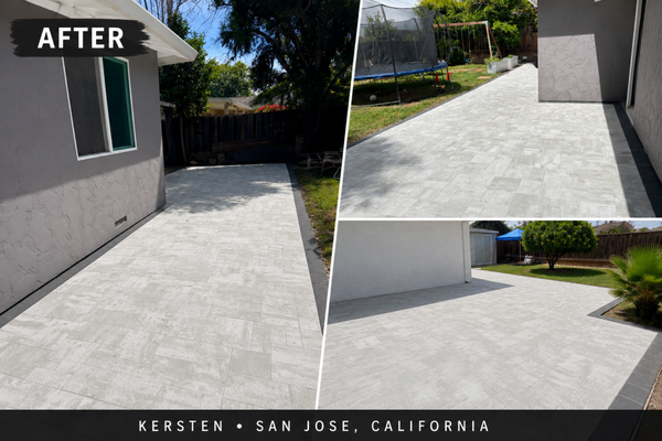 Paver Walkway Project – San Jose, CA - This paver installation project in Kersten, San Jose, California was completed to enhance both the beauty and functionality of the outdoor space. We installed high-quality pavers to create a clean, durable, and modern walkway with attention to detail and long-lasting craftsmanship. The finished result provides improved curb appeal, better usability, and a polished outdoor look the homeowner can enjoy for years to come. Paver Walkway Project – San Jose, CA - This paver installation project in Kersten, San Jose, California was completed to enhance both the beauty and functionality of the outdoor space. We installed high-quality pavers to create a clean, durable, and modern walkway with attention to detail and long-lasting craftsmanship. The finished result provides improved curb appeal, better usability, and a polished outdoor look the homeowner can enjoy for years to come.