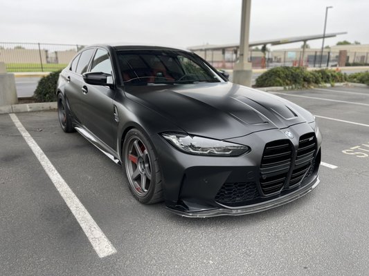 M3 G80 wrap in SATIN BLACK 3M - M3 G80 in satin black M3 G80 wrap in SATIN BLACK 3M - M3 G80 in satin black