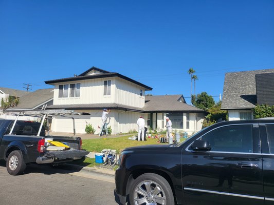 Exterior painting - Improving this exterior home. Came out great Exterior painting - Improving this exterior home. Came out great