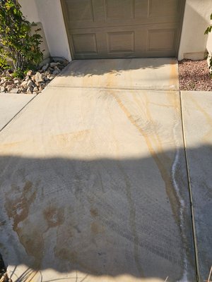 rust removal - customer had rust all over her driveway and we safely removed it and pressure washed it after rust removal - customer had rust all over her driveway and we safely removed it and pressure washed it after
