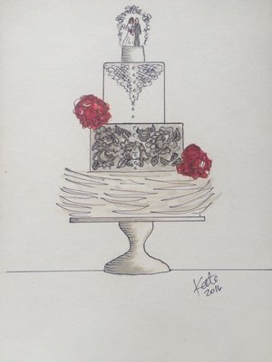 Sketch to Reality: Wedding Cake - The bride requested a cake inspired by her own wedding dress, so we designed a cake that incorporated details from her gown, including the gorgeous lace, ruffles, and buttons, but also chic black and white floral pattern from her wedding invitations. The vintage cake topper tied it all together!
All of our designs are custom designed for you to tell your unique story. We don’t use AI or Pinterest to pull from previous events - we design from scratch, sometimes from sketch to reality. While we might have a vision, we recognize that not all clients and vendors can see inside our heads, so sketching them out on paper (or tablets) allows us to convey details, color palettes, textures, and mechanics in a simple (and fun) way! This is a fun #sketchtoreality sampling of a few of the past designs and sketches we’ve used for our clients. Sketch to Reality: Wedding Cake - The bride requested a cake inspired by her own wedding dress, so we designed a cake that incorporated details from her gown, including the gorgeous lace, ruffles, and buttons, but also chic black and white floral pattern from her wedding invitations. The vintage cake topper tied it all together!
All of our designs are custom designed for you to tell your unique story. We don’t use AI or Pinterest to pull from previous events - we design from scratch, sometimes from sketch to reality. While we might have a vision, we recognize that not all clients and vendors can see inside our heads, so sketching them out on paper (or tablets) allows us to convey details, color palettes, textures, and mechanics in a simple (and fun) way! This is a fun #sketchtoreality sampling of a few of the past designs and sketches we’ve used for our clients.