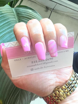 Nail Designs - We have been in business for 11 years. We specialize in Russian manicure, gel extensions, acrylic nails, hard gels, chrome, French, ombre and any nail art design. We are conveniently located in a booth in Ten One Color Bar. Text us at (818)688-2690 to make an appointment today! Nail Designs - We have been in business for 11 years. We specialize in Russian manicure, gel extensions, acrylic nails, hard gels, chrome, French, ombre and any nail art design. We are conveniently located in a booth in Ten One Color Bar. Text us at (818)688-2690 to make an appointment today!