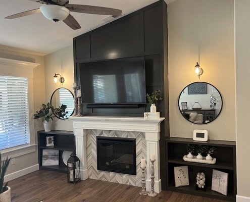 Fireplace Upgrades - Here are a few of the upgrades we've done to some dated/non-existent fireplaces recently. Fireplace Upgrades - Here are a few of the upgrades we've done to some dated/non-existent fireplaces recently.