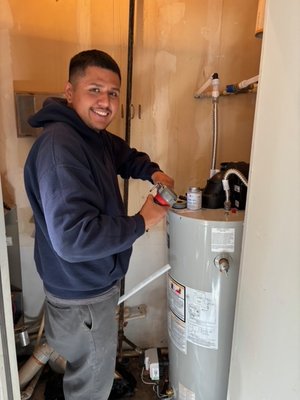 Water Heater Installation - Installing water heaters for multiple units at a townhome community. Water Heater Installation - Installing water heaters for multiple units at a townhome community.