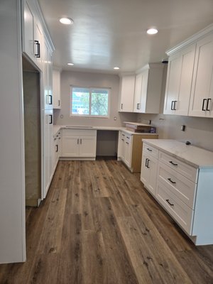 Water Damage Restoration 2024 - This restoration project was completed at the end of 2024. Extensive water damage to the home caused by a leak in the kitchen.