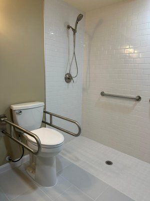 ADA Bathroom Remdeling - We took pride in transforming a standard bathroom into a space that complies with the Americans with Disabilities Act, prioritizing functionality without compromising on style.