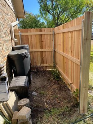New fences built to last - We have completed many projects since 2012. Some are your basic privacy fence and some that are custom built New fences built to last - We have completed many projects since 2012. Some are your basic privacy fence and some that are custom built