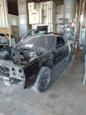 1985 Camero - This is a custom body modification per owners specifications. We will also be doing a multi-color custom paint job on this 1985 Camero. 1985 Camero - This is a custom body modification per owners specifications. We will also be doing a multi-color custom paint job on this 1985 Camero.