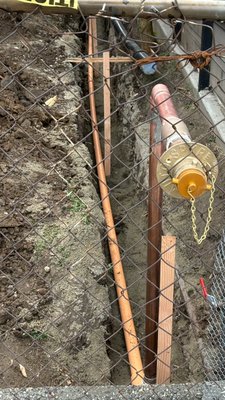 Apartment buildings - This was underground work installed on an apartment project that required a fire department connection at the front of the property. Apartment buildings - This was underground work installed on an apartment project that required a fire department connection at the front of the property.