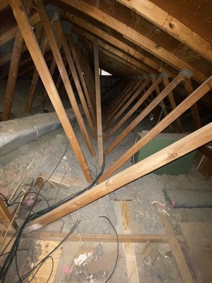 Home owner was having inconsistent temps throughout the home due to improper insulation. - Inconsistent temperatures throughout home owners home due to improper insulation.