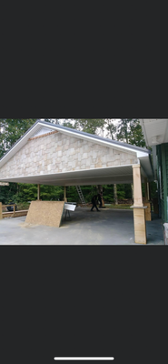 Pole barn garage - Home owner wanted a pole barn garage custom designed to fit there needs Pole barn garage - Home owner wanted a pole barn garage custom designed to fit there needs