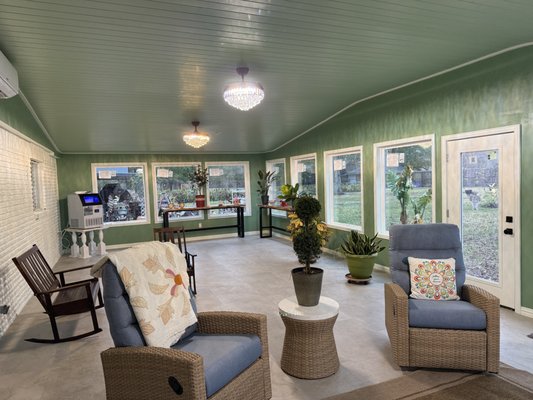 New Addition - Adding a fun, window filled sunroom for all purpose use! New Addition - Adding a fun, window filled sunroom for all purpose use!