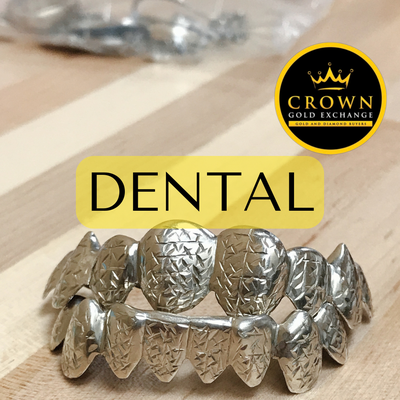 Dental Gold - Yes we also purchase dental gold. Dental gold is more valuable than you might think. Don't throw them away, bring them with the other items you're selling. Dental Gold - Yes we also purchase dental gold. Dental gold is more valuable than you might think. Don't throw them away, bring them with the other items you're selling.