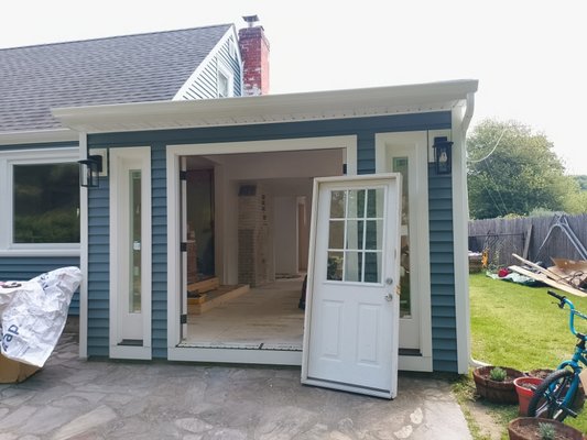 Old garage renovation into bedroom and dining room - there's a use for everything, this customer turned their old garage that was just storage space into a lovely addition with more room for the whole family to enjoy, I was happy to be a part of it. Old garage renovation into bedroom and dining room - there's a use for everything, this customer turned their old garage that was just storage space into a lovely addition with more room for the whole family to enjoy, I was happy to be a part of it.