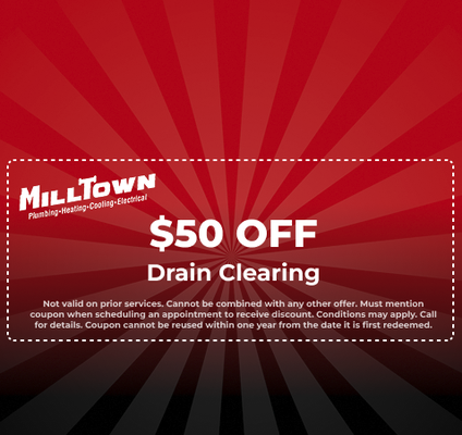$50 Off Drain Clearing - $50 Off Drain Clearing