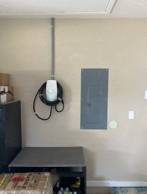 EV Charger September 20 2024 - EV charger circuit install for a Tesla. EV Charger September 20 2024 - EV charger circuit install for a Tesla.
