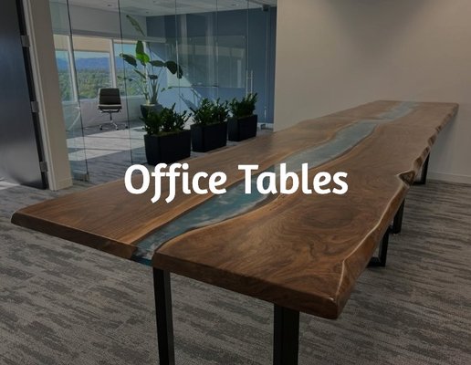 Office Tables - Wood Office Tables are created by MaxiWoods such that they retain part of the original shape of the tree. Our tables offer natural attractiveness from their unique knots and grains, and an organic appearance. Office Tables - Wood Office Tables are created by MaxiWoods such that they retain part of the original shape of the tree. Our tables offer natural attractiveness from their unique knots and grains, and an organic appearance.