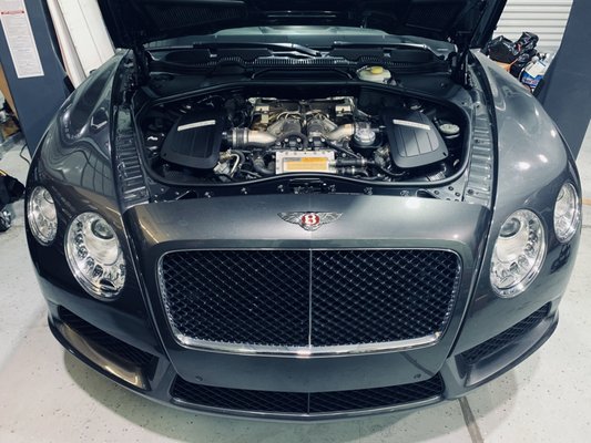 Bentley Continental GT - Inspection and oil service for Bentley Continental GT with service interval reset. Our team is experienced with European and High Line makes.