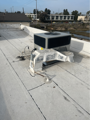 Package Unit Replacement - Customer called wanting to upgrade two package units that were located on the roof. We came out the next day and swapped them out. Package Unit Replacement - Customer called wanting to upgrade two package units that were located on the roof. We came out the next day and swapped them out.