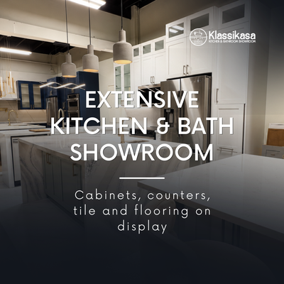 Extensive Kitchen & Bath Showroom - Visit Our Extensive Kitchen & Bath Showroom – Call Today at (754) 339-0753 to Schedule Your Free Consultation
Klassikasa Kitchen & Bathroom Showroom is your one-stop destination for premium kitchen and bathroom remodeling solutions. Visit our showroom to explore a wide selection of cabinets, countertops, tile, flooring, and design finishes—all carefully curated to help you bring your dream space to life.
Why Visit the Klassikasa Showroom?
Extensive Product Selection – Browse a wide variety of kitchen cabinets, countertops, tile, flooring, and bathroom products in one convenient location.
Expert Design Guidance – Our experienced team is here to answer your questions, provide recommendations, and help you choose materials that match your style and budget.
See Before You Buy – Compare colors, textures, and finishes in person so you can make confident decisions for your remodel.
What You'll Find in Our Showroom
Kitchen Cabinets
Quartz, Granite & Marble Countertops
Bathroom Vanities
Tile & Flooring Options
Kitchen & Bathroom Design Inspiration
Our Process
Visit the Showroom – Explore our displays and discover products that fit your vision.
Design Consultation – Meet with our design experts to discuss your project and preferences.
Material Selection – Choose cabinets, countertops, flooring, tile, and finishes with professional guidance.
Project Planning – We'll help you create a plan tailored to your space and budget.
Installation Support – Our team ensures your selected products are professionally installed for lasting results.
Why Homeowners Choose Klassikasa
Our customers appreciate our high-quality products, personalized service, and commitment to making the remodeling process simple and enjoyable. From inspiration to installation, we're here to help you create a kitchen or bathroom you'll love for years to come.
Call (754) 339-0753 today to schedule your free consultation and visit our extensive kitchen & bath showroom. Extensive Kitchen & Bath Showroom - Visit Our Extensive Kitchen & Bath Showroom – Call Today at (754) 339-0753 to Schedule Your Free Consultation
Klassikasa Kitchen & Bathroom Showroom is your one-stop destination for premium kitchen and bathroom remodeling solutions. Visit our showroom to explore a wide selection of cabinets, countertops, tile, flooring, and design finishes—all carefully curated to help you bring your dream space to life.
Why Visit the Klassikasa Showroom?
Extensive Product Selection – Browse a wide variety of kitchen cabinets, countertops, tile, flooring, and bathroom products in one convenient location.
Expert Design Guidance – Our experienced team is here to answer your questions, provide recommendations, and help you choose materials that match your style and budget.
See Before You Buy – Compare colors, textures, and finishes in person so you can make confident decisions for your remodel.
What You'll Find in Our Showroom
Kitchen Cabinets
Quartz, Granite & Marble Countertops
Bathroom Vanities
Tile & Flooring Options
Kitchen & Bathroom Design Inspiration
Our Process
Visit the Showroom – Explore our displays and discover products that fit your vision.
Design Consultation – Meet with our design experts to discuss your project and preferences.
Material Selection – Choose cabinets, countertops, flooring, tile, and finishes with professional guidance.
Project Planning – We'll help you create a plan tailored to your space and budget.
Installation Support – Our team ensures your selected products are professionally installed for lasting results.
Why Homeowners Choose Klassikasa
Our customers appreciate our high-quality products, personalized service, and commitment to making the remodeling process simple and enjoyable. From inspiration to installation, we're here to help you create a kitchen or bathroom you'll love for years to come.
Call (754) 339-0753 today to schedule your free consultation and visit our extensive kitchen & bath showroom.