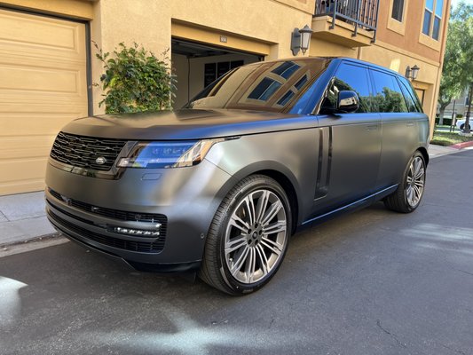 Matte PPF - Range Rover Sport - Client wanted to protect and style his Range Rover  Sport. It received the Full Body Matte PPF Conversion