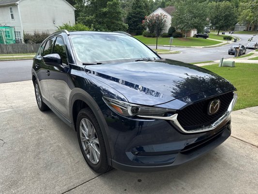 Mazda Repairs - Our customer came in directly from an accident in Duluth. We were able to assist her with the claim with her insurance company helping her save the car from a total loss. We returned everything to pre loss condition and dropped off the car conveniently to her home in Norcross. Mazda Repairs - Our customer came in directly from an accident in Duluth. We were able to assist her with the claim with her insurance company helping her save the car from a total loss. We returned everything to pre loss condition and dropped off the car conveniently to her home in Norcross.