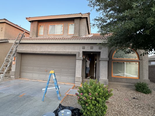 EXTERIOR PAINTING - Freshly Painted Exterior, using Dunn Edwards Evershield. EXTERIOR PAINTING - Freshly Painted Exterior, using Dunn Edwards Evershield.