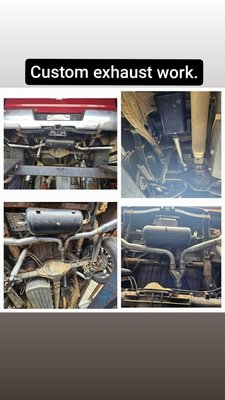 A little bit of our work. some before and after - Some of the custom work that we can perform to adjust to your vehicle needs. We can supply tips or you can bring in your own. We can also install your own mufflers as well. A little bit of our work. some before and after - Some of the custom work that we can perform to adjust to your vehicle needs. We can supply tips or you can bring in your own. We can also install your own mufflers as well.