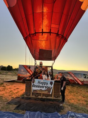 CELEBRATE WITH US!! - Celebrating a birthday, anniversary or memorable occasion what better way then aboard one of our beautiful hot air balloons soaring above the breathtaking landscape of Southern Utah! CELEBRATE WITH US!! - Celebrating a birthday, anniversary or memorable occasion what better way then aboard one of our beautiful hot air balloons soaring above the breathtaking landscape of Southern Utah!