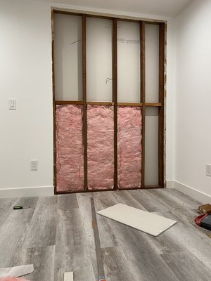 Closet remodel - It was an interesting project. Customer asked us to remove two existing closets and make instead of it one big new walking closet.
Done! Closet remodel - It was an interesting project. Customer asked us to remove two existing closets and make instead of it one big new walking closet.
Done!