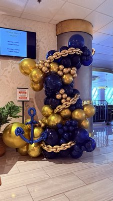 Grand Opening Dockside Marina City Club - Grand Opening at Dockside, Marina City Club — elegant balloon décor with coastal charm and striking colors to celebrate the new beginning!