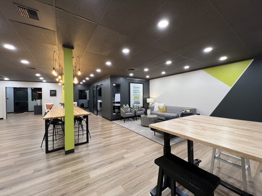 Cowork office design “I’m 3rd Space” in MillCreek - Previously the space was being used for a media studio of the real estate and the client wants to change it to the co-work office. We demonstrated completely the new layout creating a personal working space, communal working space, open kitchen, creative media room etc. The owner has launched the new brand successfully and growing fast in Mill Creek area. Cowork office design “I’m 3rd Space” in MillCreek - Previously the space was being used for a media studio of the real estate and the client wants to change it to the co-work office. We demonstrated completely the new layout creating a personal working space, communal working space, open kitchen, creative media room etc. The owner has launched the new brand successfully and growing fast in Mill Creek area.