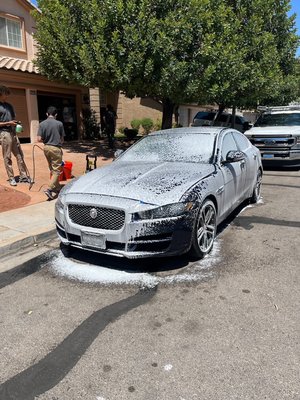 Jaguar basic wash $40 - We recently completed a basic package for a customer, which included [specific services provided, e.g., deep cleaning of the interior, vacuuming carpets, wiping down surfaces, cleaning windows, power washing the exterior]. The total cost for this service was $40. If you're interested in a similar service or have any questions, feel free to reach out and we’ll be happy to provide more details!