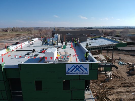 New Construction - New flat roof and wall panels