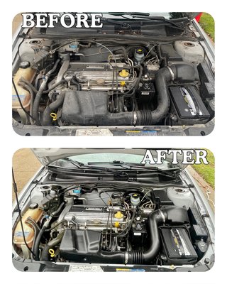 Cavalier's Engine Bay and Interior Transformation! - 💪 Despite the rain's challenges, our team's passion and skills were on full display. This Cavalier now not only runs smoothly but also boasts an interior and engine bay that mirror its owner's pride.
So, don't let a little rain dampen your car care plans. Whether it's your daily driver or your weekend warrior, Taylor'd Mobile Detailing has got you covered. 🌟 Cavalier's Engine Bay and Interior Transformation! - 💪 Despite the rain's challenges, our team's passion and skills were on full display. This Cavalier now not only runs smoothly but also boasts an interior and engine bay that mirror its owner's pride.
So, don't let a little rain dampen your car care plans. Whether it's your daily driver or your weekend warrior, Taylor'd Mobile Detailing has got you covered. 🌟