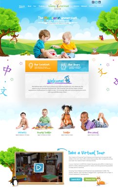 Growing Tree School - Growing Tree School recently contracted iCreative to revamp their school website that is geared toward teaching young children manadrin. Notice all of the creative design elements used. Something a template can never capture. Growing Tree School - Growing Tree School recently contracted iCreative to revamp their school website that is geared toward teaching young children manadrin. Notice all of the creative design elements used. Something a template can never capture.