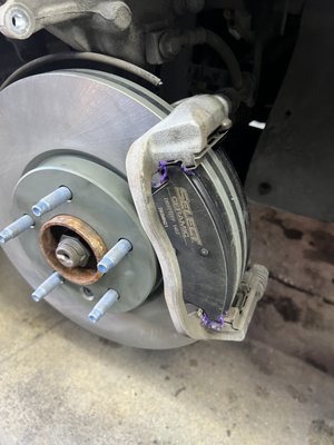Brake and Rotor - Hearing squeaking or gringing noises? come on by we are currently offering free brake inspection.