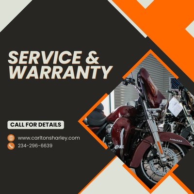 Service & Warranty - Our Service Department boasts factory-trained technicians with over 40 years combined experience to provide you with H-D® Authorized Maintenance. They can turn your stock bike into the dream machine you always wanted with our quality Customization and radical Performance work.

If you're interested in scheduling service on your motorcycle, take the time to fill out our service appointment form and we'll set up a time for you to come in.

The credibility of our Service Department is absolutely astounding. Specializing in stock and high performance Harley-Davidson®, we are equipped to make your CVO™, Dyna®, Softail®, Sportster®, Street™, V-Rod®, Trike and Touring suitable for you and your taste. We have top factory-trained technicians on duty during all business hours.

We honor all warranty work and favor any recalls. We accommodate any type of problem that may arise with your CVO™, Dyna® Softail®, Sportster®, Street™, V-Rod®, Trike and Touring in an efficient, precise, and timely manner.