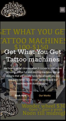 Get what you get tattoo machines - Our get what you get tattoo machines offer a dose of fun and excitement to any tattoo experience . The machines have killer designs and they are usually a bit bigger in size than normal priced tattoos !
So you looking for a bang for the buck this is the ticket ! Get what you get tattoo machines - Our get what you get tattoo machines offer a dose of fun and excitement to any tattoo experience . The machines have killer designs and they are usually a bit bigger in size than normal priced tattoos !
So you looking for a bang for the buck this is the ticket !