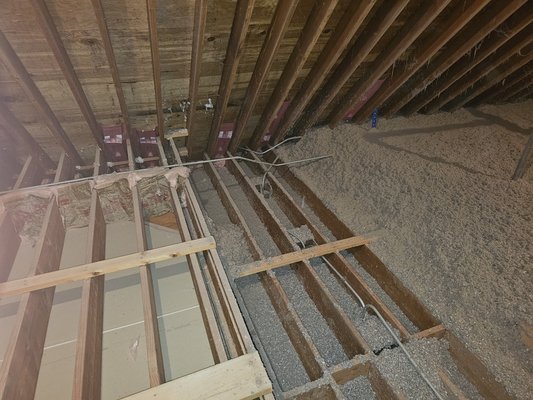 Insulation Removal & Replacement - Remove existing insulation and add new insulation cellulose Insulation Removal & Replacement - Remove existing insulation and add new insulation cellulose