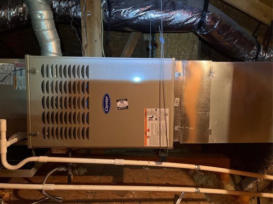 Hvac Replacement - This was a complete AC replacement for a 2 story home. New gas Furnace, with coil, and condenser. All installs come with a 1 year labor warranty and a 10 year parts warranty. Extended warranties are available. Hvac Replacement - This was a complete AC replacement for a 2 story home. New gas Furnace, with coil, and condenser. All installs come with a 1 year labor warranty and a 10 year parts warranty. Extended warranties are available.