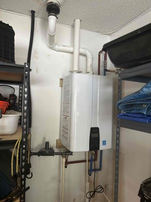Ethical Plumbing Water Heater - Our residential customer called us out due to their old gas water heater not producing hot water. After looking at their options, they decided to upgrade to a tankless water heating system with recirculation to eliminate the wait for hot water. Ethical Plumbing Water Heater - Our residential customer called us out due to their old gas water heater not producing hot water. After looking at their options, they decided to upgrade to a tankless water heating system with recirculation to eliminate the wait for hot water.